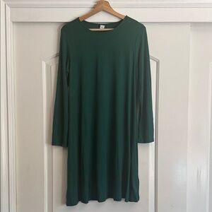 Old Navy Classic Long-Sleeve Green Women's Dress